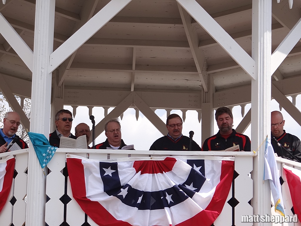 Members of the Choralaires entertained the audience. 